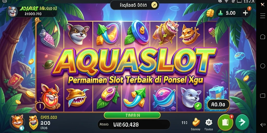 Tampilan gameplay Slot AQUASLOT yang seru dan menarik.