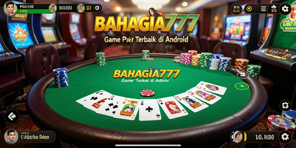 Screenshot gameplay poker yang penuh aksi di BAHAGIA777.