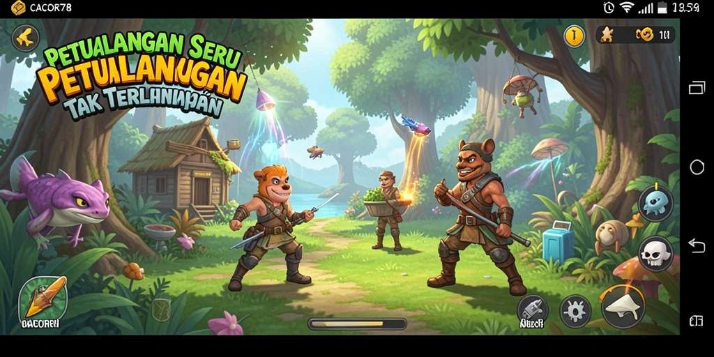 Screenshot gameplay CACOR78 menampilkan aksi petualangan yang mendebarkan.