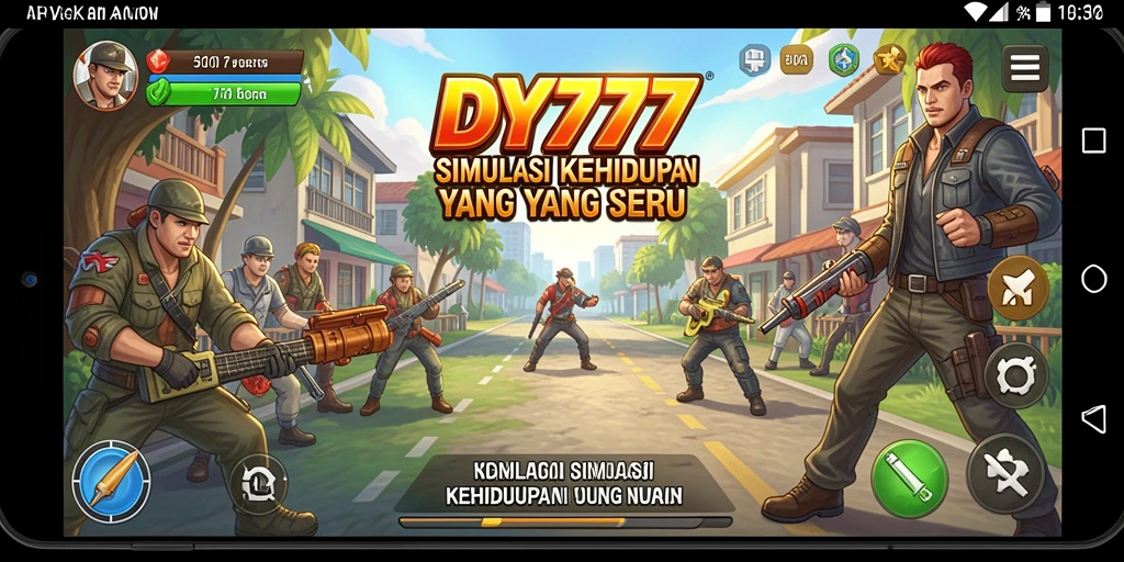 Tampilan gameplay dari game simulasi DY777 yang menarik.