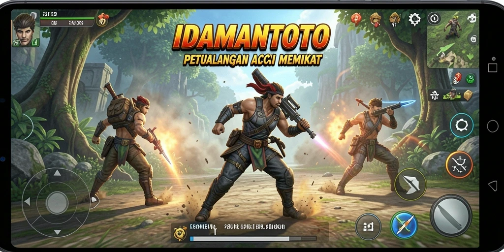 Screenshot gameplay IDAMANTOTO yang mendebarkan dan penuh aksi.