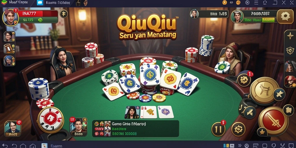 Tampilan gameplay seru QiuQiu di INA777.