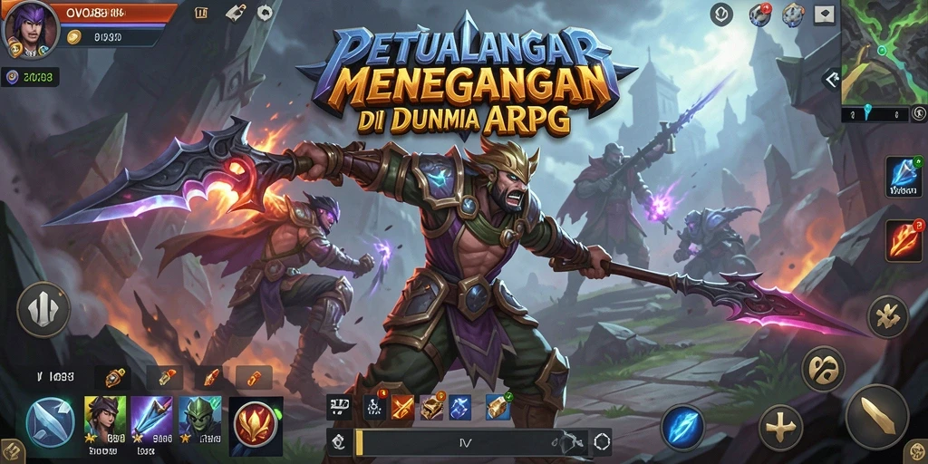 Tampilan gameplay OVO88 yang menakjubkan dengan aksi bertempur seru.