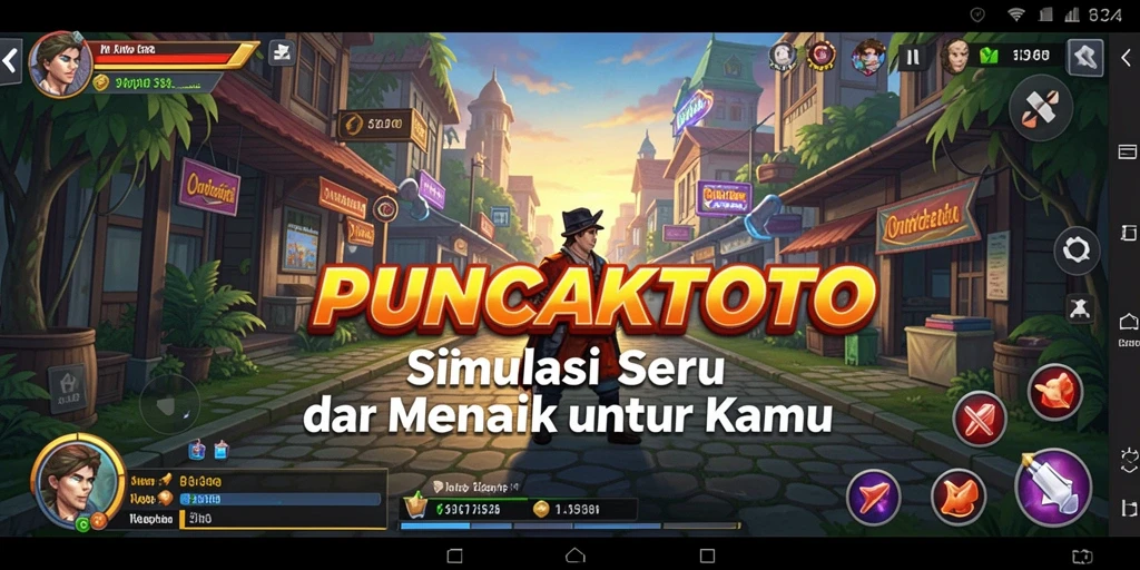 Tampilan seru gameplay PUNCAKTOTO yang menarik dan realistis.