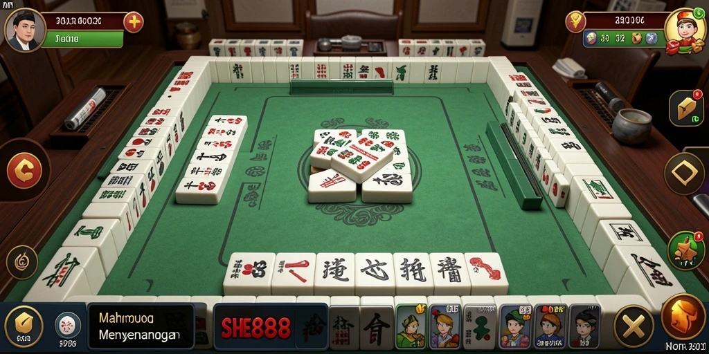 Gameplay Mahjong yang seru dan interaktif di SHE888.