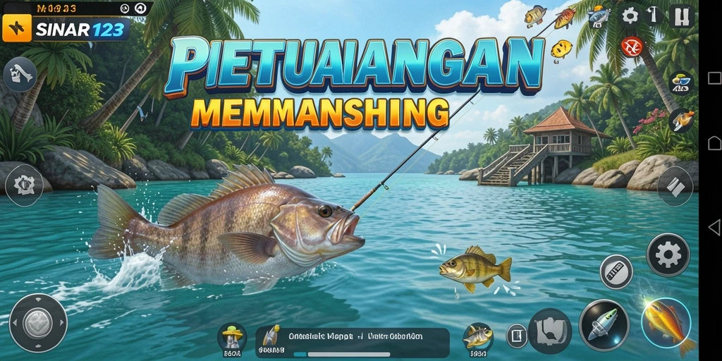 Gameplay menawan dengan berbagai lokasi memancing yang menakjubkan.