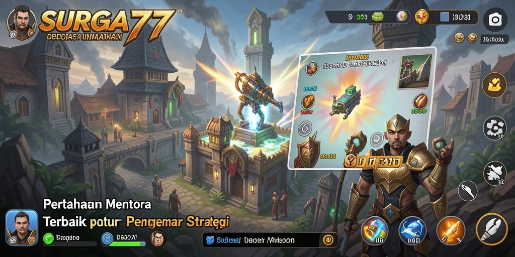 Gameplay seru dari SURGA77 dalam aksi Tower Defense.