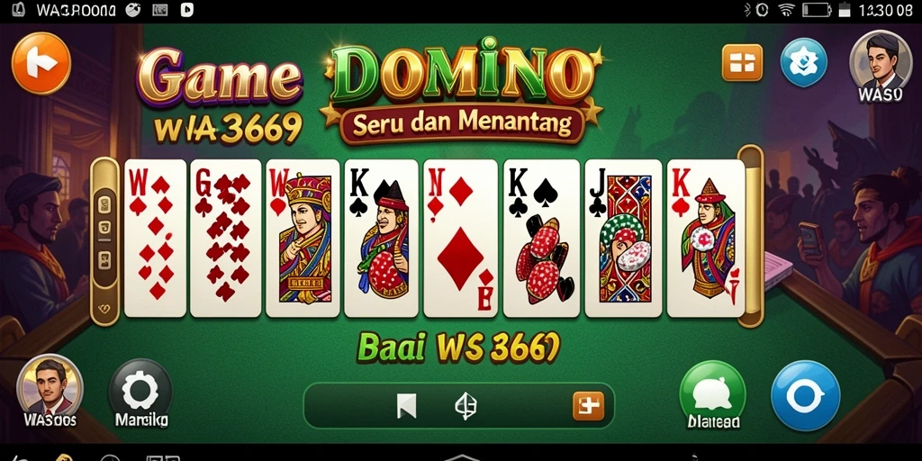 Screenshot gameplay WA369 menampilkan pemain yang bersaing dalam permainan Domino.