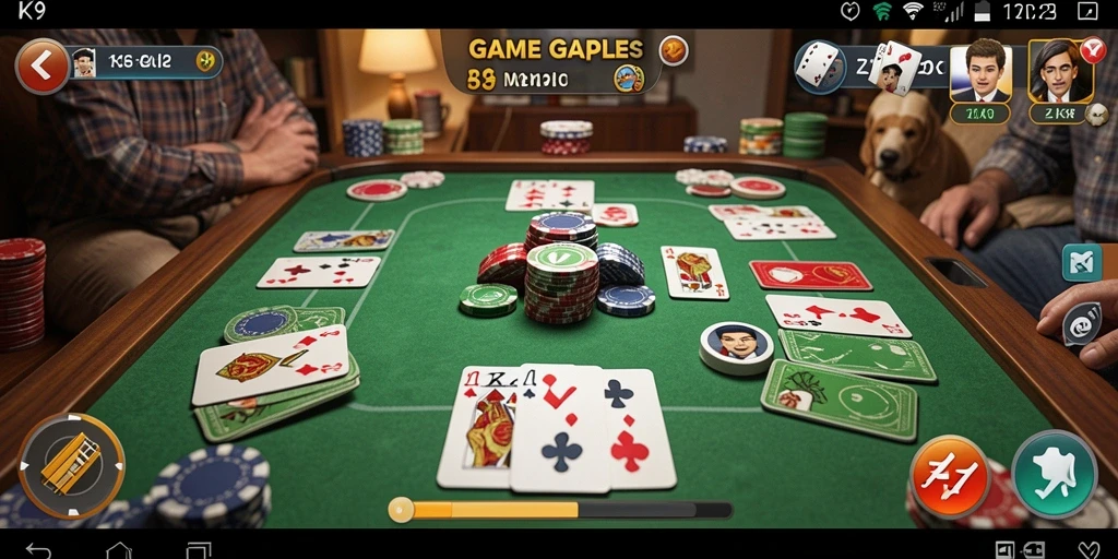Tampilan gameplay ZK9 yang seru dan menantang di game Gaple.